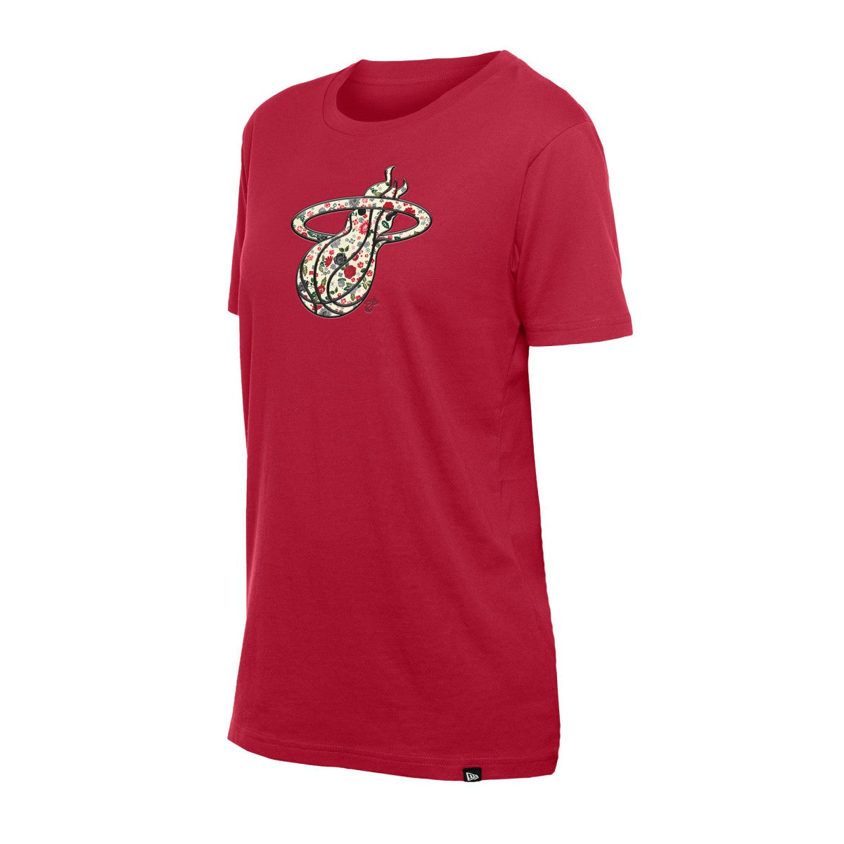 Miami Heat Women's Glam Game Flower T-Shirt - Red | New Era on sale