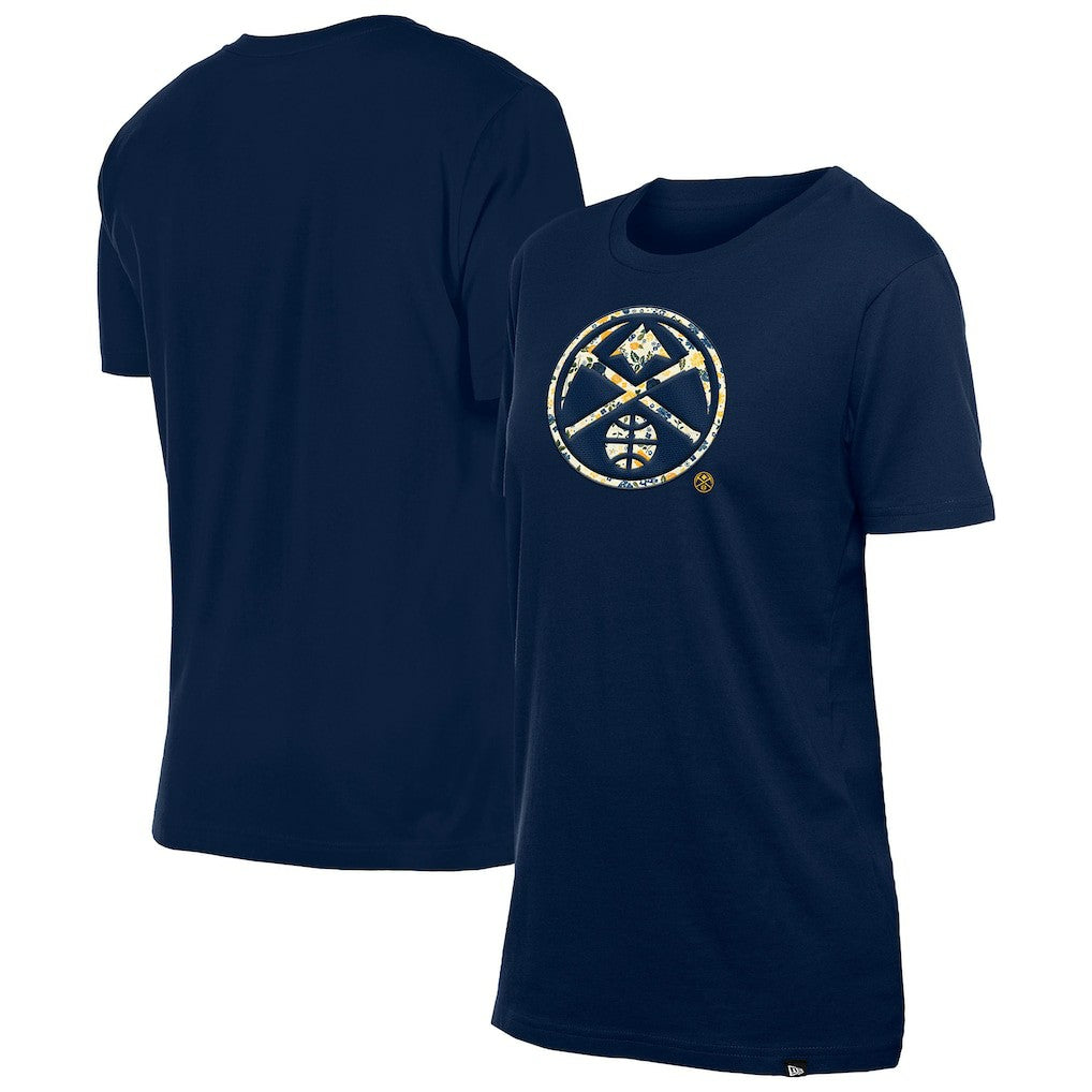 Denver Nuggets Women's Glam Game Flower T-Shirt sale - Navy | New Era shop