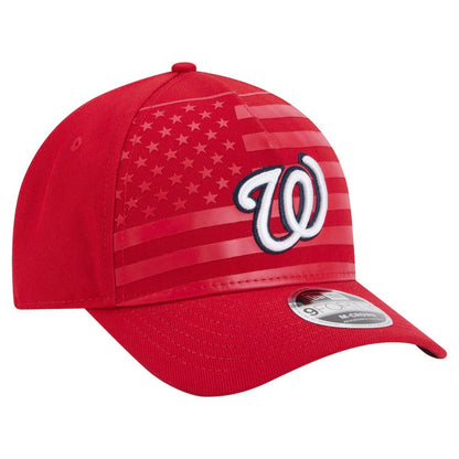 Washington Nationals American Flag 9FORTY M-Crown A-Frame Adjustable Hat - Red | New Era