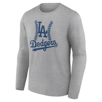Los Angeles Dodgers Fastball Long Sleeve T-Shirt - Gray