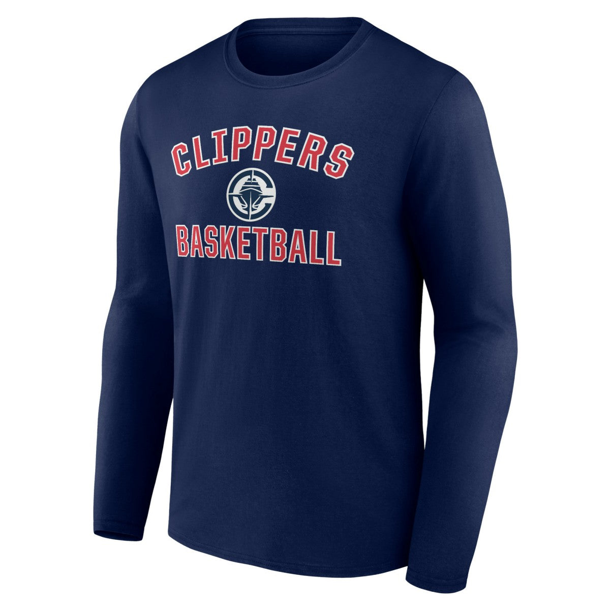 LA Clippers Victory Arch Long Sleeve T-Shirt - Navy on sale