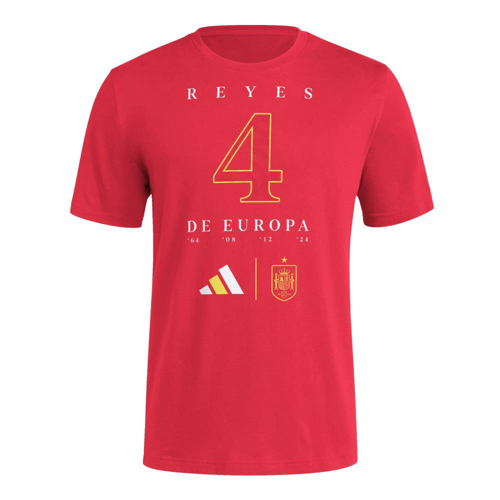 Spain National Team 2024 European Champions T-Shirt - Red | Adidas discount