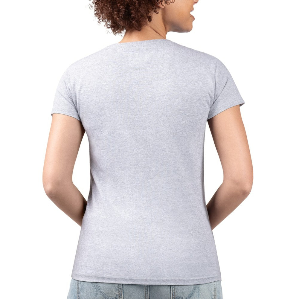 Tampa Bay Rays G-III 4Her by Carl Banks Women's Super-Slim Fit Lightweight Flowers Graphic V-Neck T-Shirt - Heather Gray