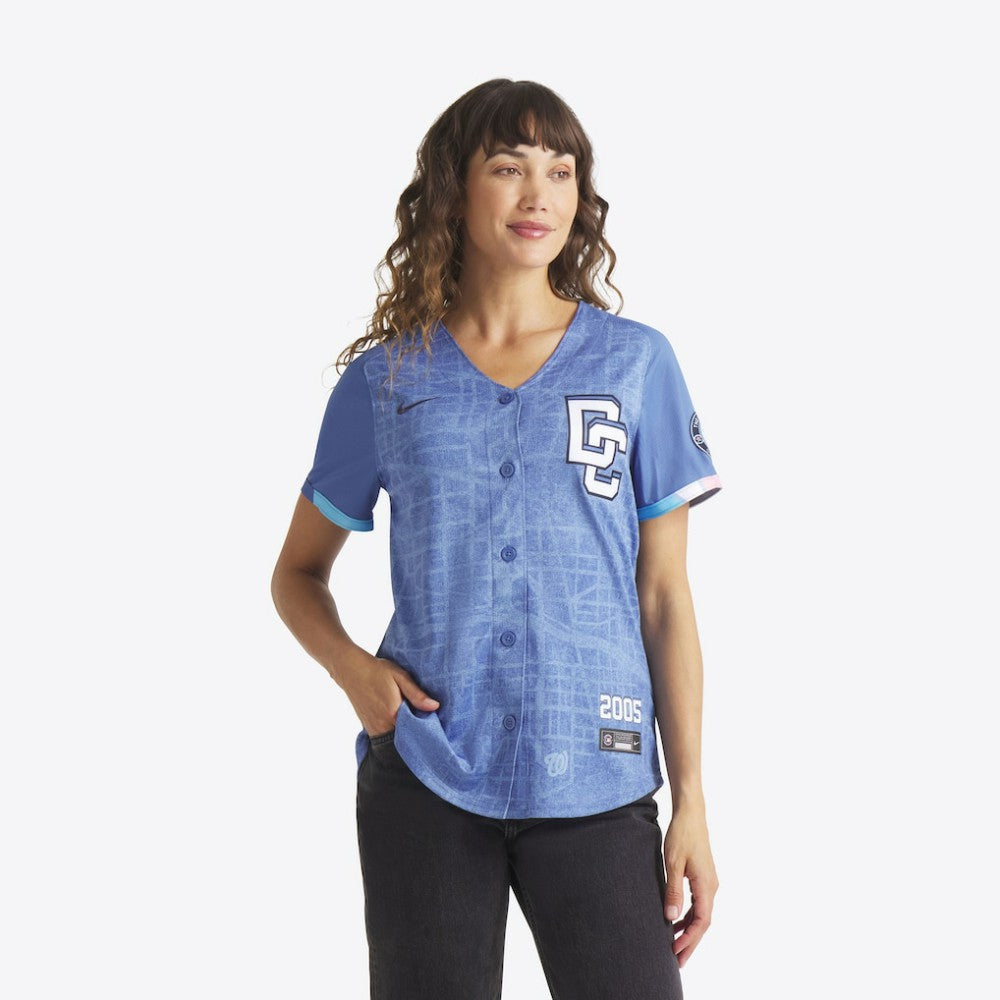 CJ Abrams Washington Nationals Women's 2025 City Connect Limited Jersey - Blue | Nike
