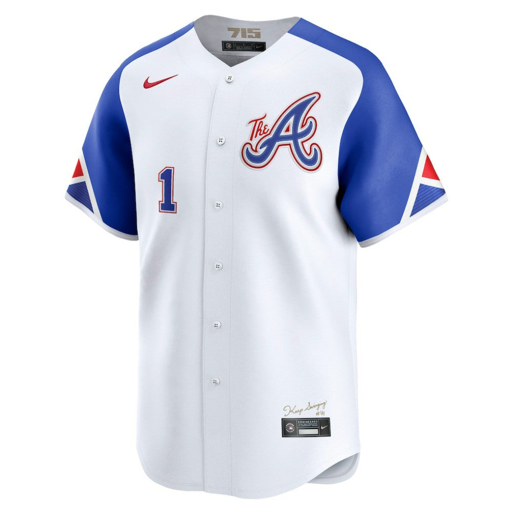 Ozzie Albies Atlanta Braves City Connect Limited Jersey - White | Nike