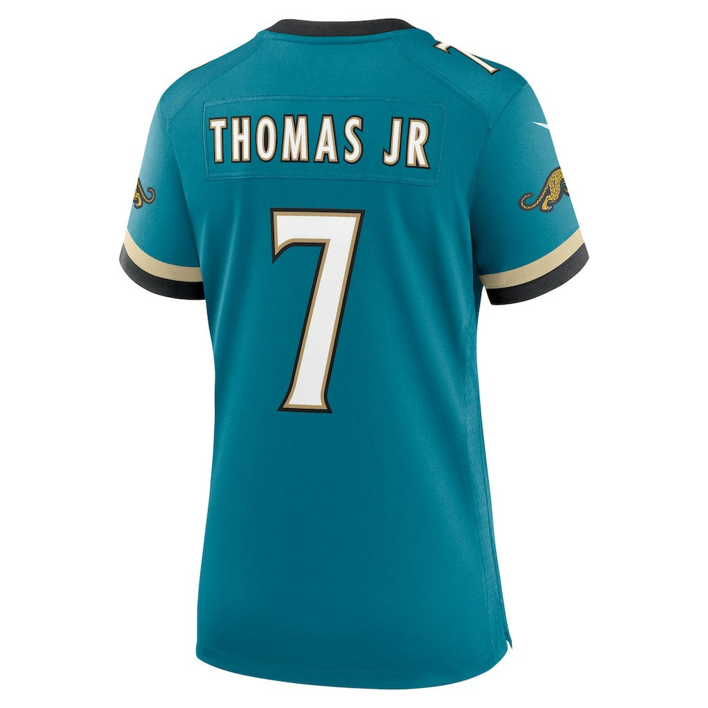 Brian Thomas Jr. Jacksonville Jaguars Women's Prowler Throwback Game Jersey - Teal | Nike sale