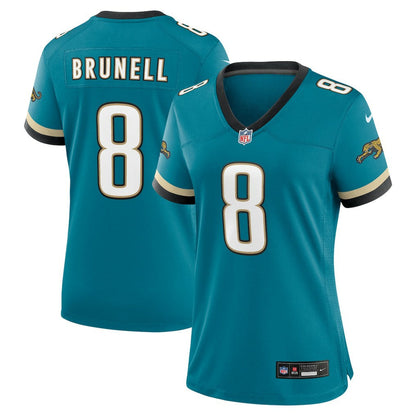Mark Brunell Jacksonville Jaguars Women's Prowler Throwback Retired Player Game Jersey - Teal | Nike cheap