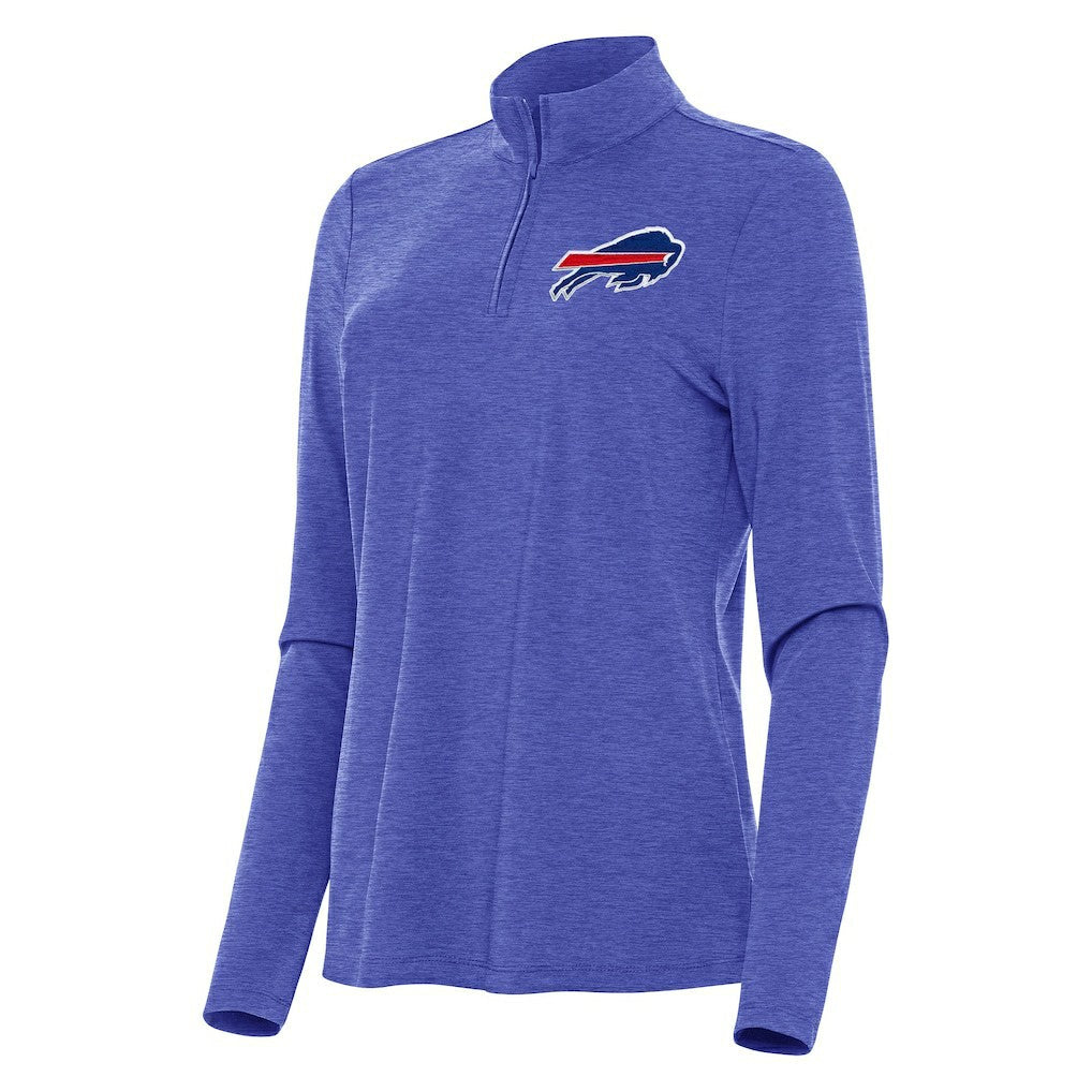 Buffalo Bills Antigua Women's Bright Quarter-Zip Sweatshirt - Heather Royal online