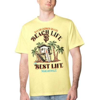 San Francisco Giants Margaritaville Beach Hut Graphic T-Shirt - Yellow