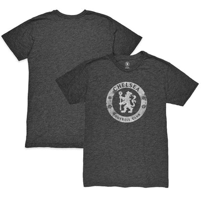 Chelsea 1863FC Mono Badge Vintage Tri-Blend T-Shirt - Heather Black discount