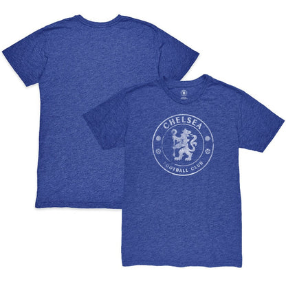 Chelsea 1863FC Mono Badge Vintage Tri-Blend T-Shirt - Heather Blue on sale