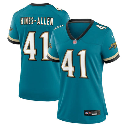 Josh Hines-Allen Jacksonville Jaguars Women's Prowler Throwback Game Jersey - Teal | Nike outlet