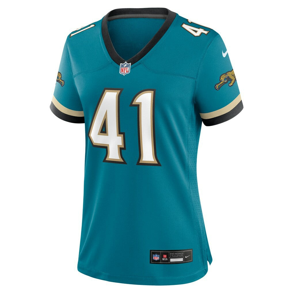 Josh Hines-Allen Jacksonville Jaguars Women's Prowler Throwback Game Jersey - Teal | Nike outlet