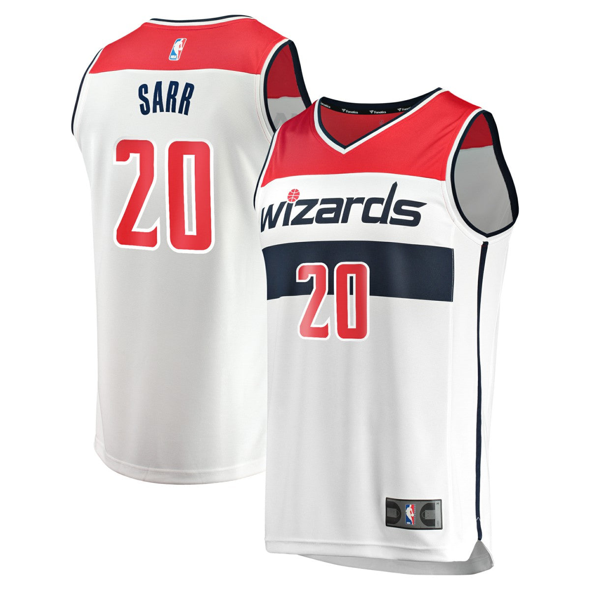 Alexandre Sarr Washington Wizards Fast Break Replica Player Jersey - Association Edition - White | Fanatics shop