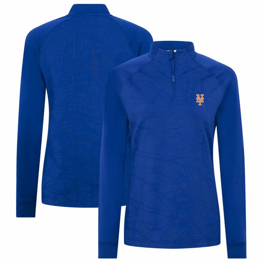 New York Mets Levelwear Women's Amethyst Insignia 2.0 Quarter-Zip Jacket - Royal