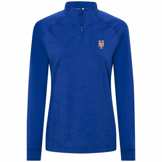 New York Mets Levelwear Women's Amethyst Insignia 2.0 Quarter-Zip Jacket - Royal