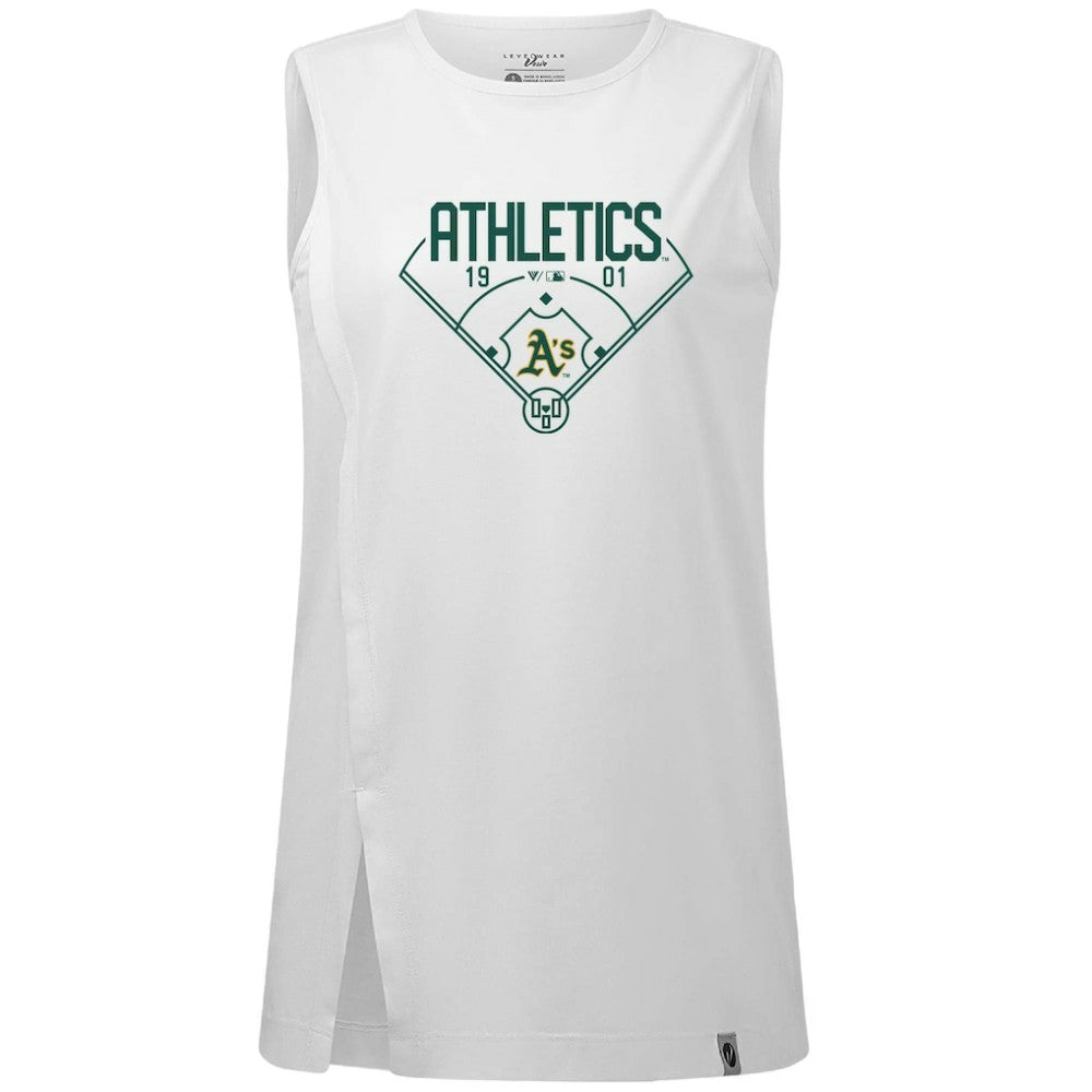 Athletics Levelwear Women's Influx Home Field Tank Top - White