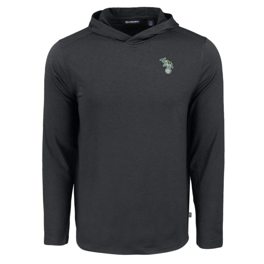 Athletics Cutter & Buck Coastline Epic Comfort Recycled Eco Hoodie Long Sleeve T-Shirt - Black
