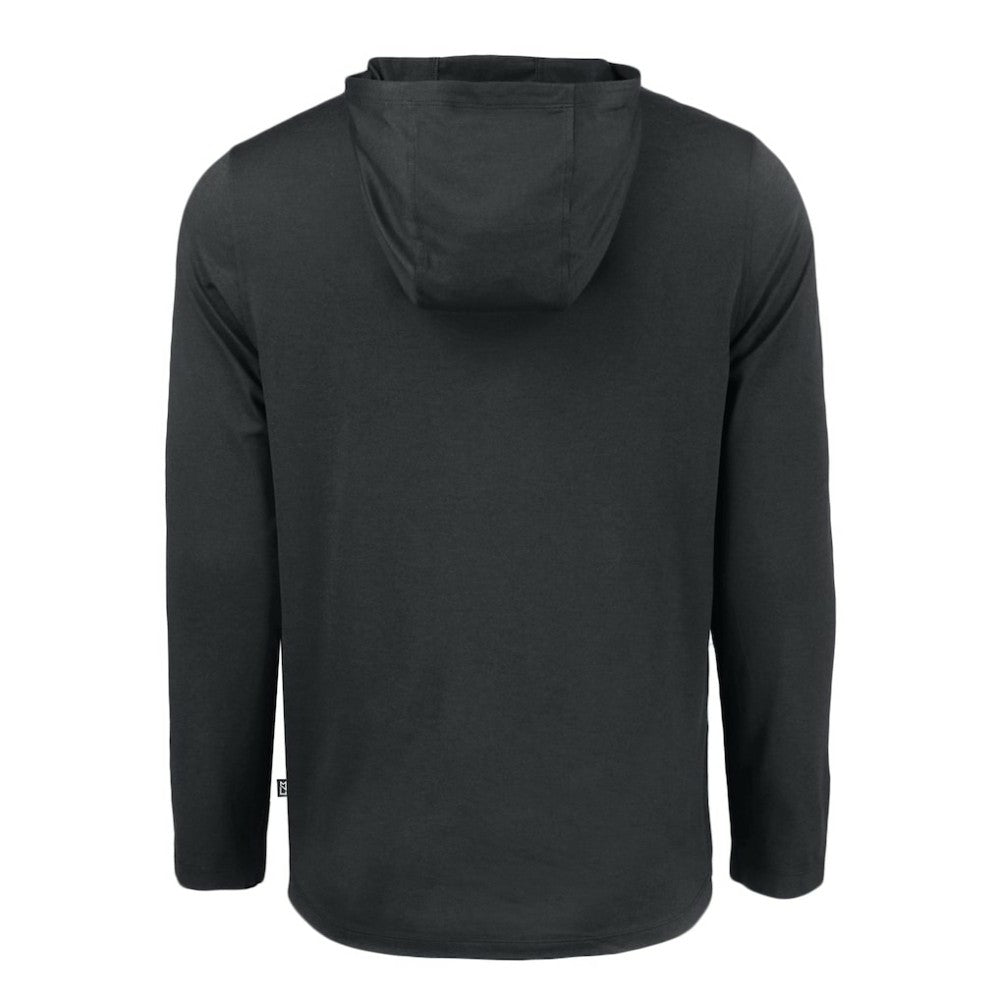 Athletics Cutter & Buck Coastline Epic Comfort Recycled Eco Hoodie Long Sleeve T-Shirt - Black