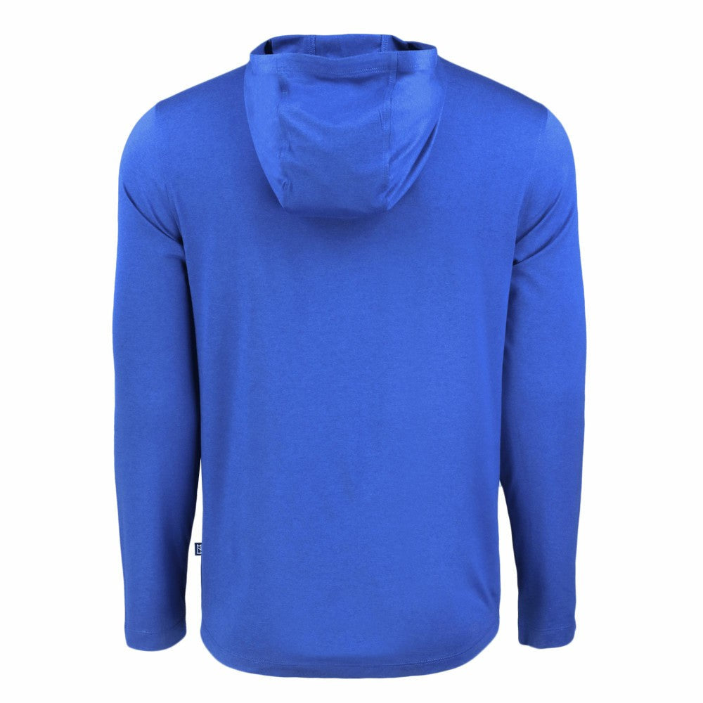 Kansas City Royals Cutter & Buck Coastline Epic Comfort Recycled Eco Hoodie Long Sleeve T-Shirt - Royal