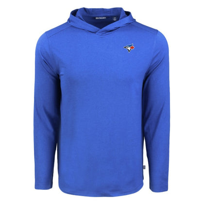 Toronto Blue Jays Cutter & Buck Coastline Epic Comfort Recycled Eco Hoodie Long Sleeve T-Shirt - Royal