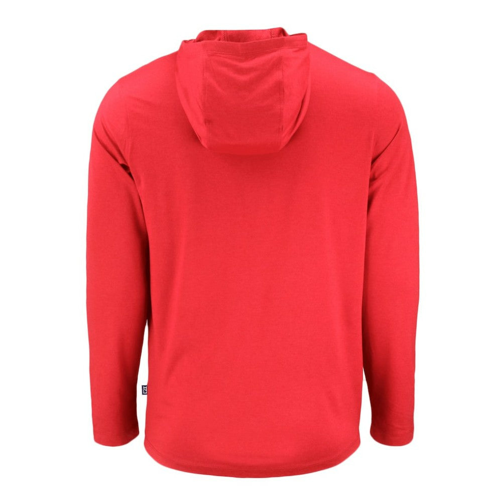 Washington Nationals Cutter & Buck Coastline Epic Comfort Recycled Eco Hoodie Long Sleeve T-Shirt - Red