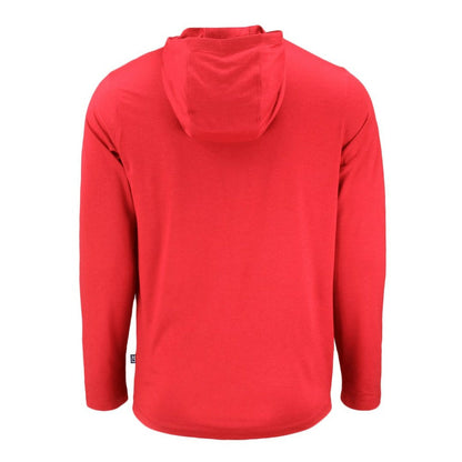 Washington Nationals Cutter & Buck Coastline Epic Comfort Recycled Eco Hoodie Long Sleeve T-Shirt - Red