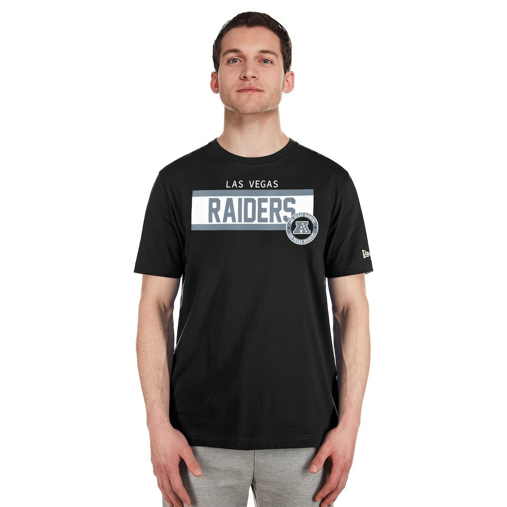 Las Vegas Raiders New Era 3rd Down High Density Print T-Shirt - Black on sale