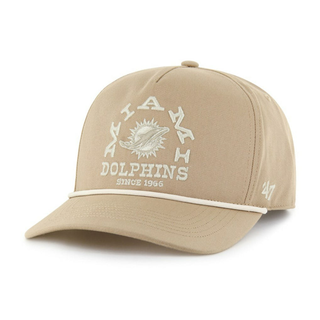 Miami Dolphins '47 Canyon Ranchero Hitch Adjustable Hat - Khaki discount