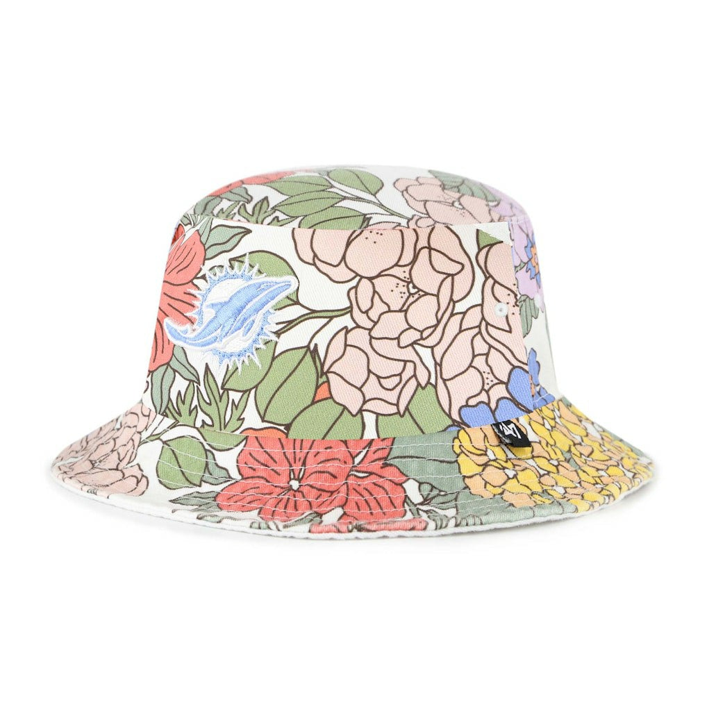 Miami Dolphins '47 Women's Florentina Bucket Hat - White discount