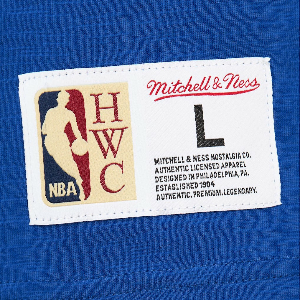 Denver Nuggets Hardwood Classics Felt Applique Slub T-Shirt sale - Royal | Mitchell & Ness outlet