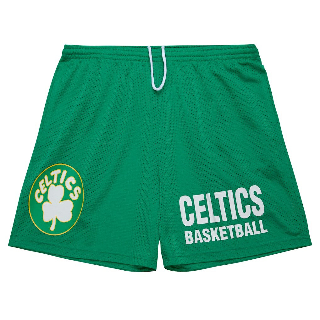 Boston Celtics Hardwood Classics Gameday Mesh Shorts - Kelly Green | Mitchell & Ness shop