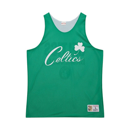 Boston Celtics Hardwood Classics Reversible Mesh Practice Jersey - Kelly Green/White | Mitchell & Ness cheap