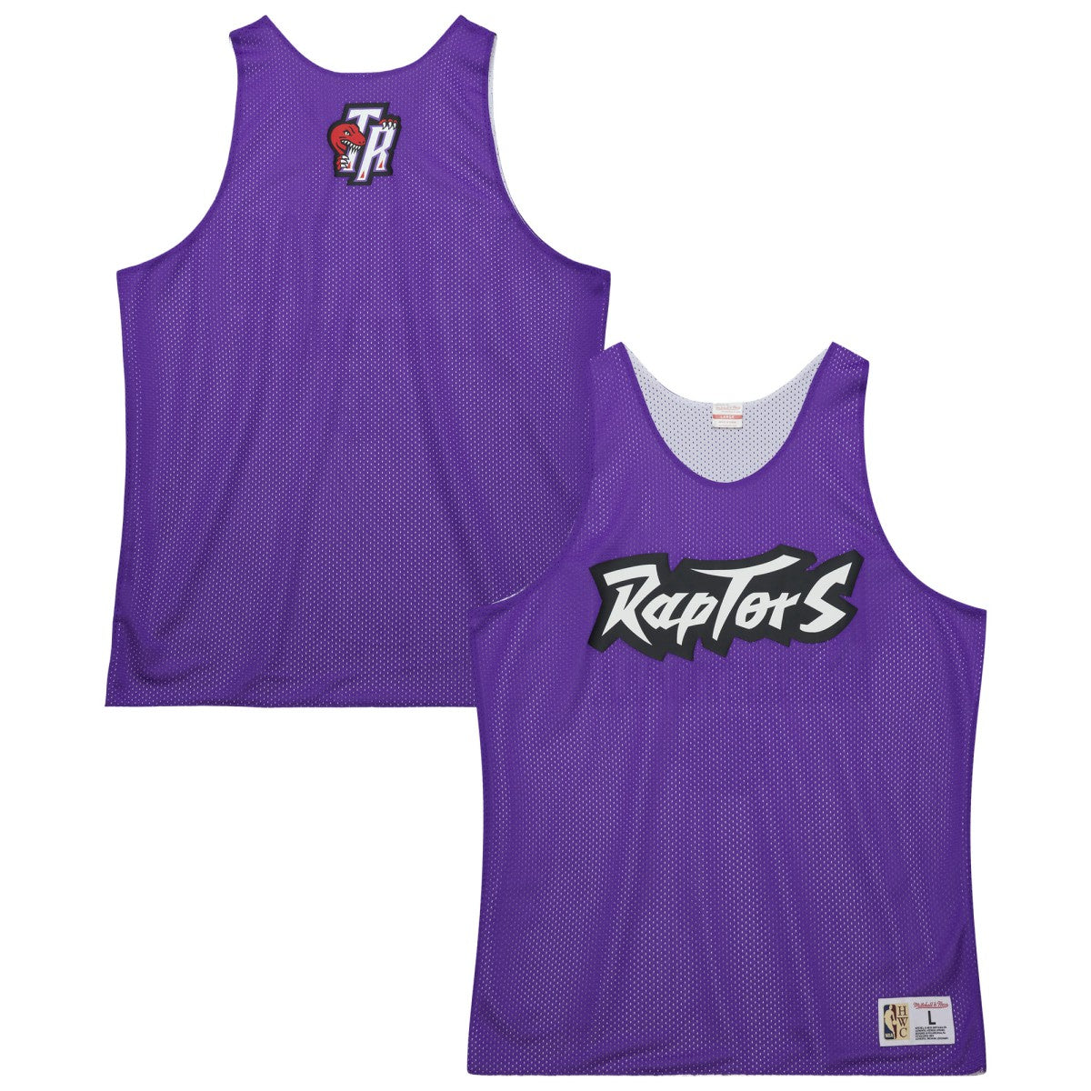 Toronto Raptors Hardwood Classics Reversible Mesh Practice Jersey - Purple/White | Mitchell & Ness shop