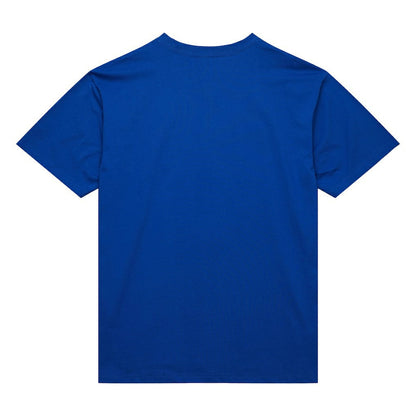 New York Knicks Hardwood Classics Neon Nights Premium T-Shirt - Blue | Mitchell & Ness shop
