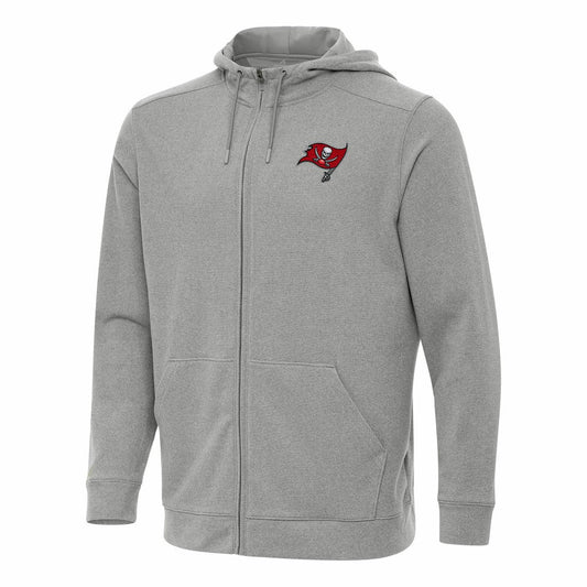 Tampa Bay Buccaneers Antigua Effortless Full-Zip Hoodie - Heather Gray sale