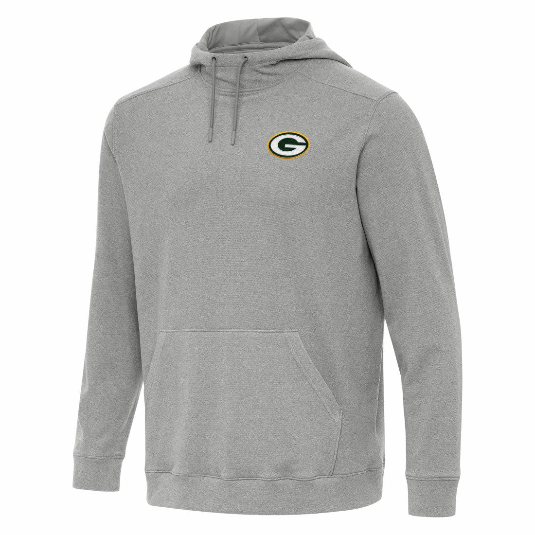 Green Bay Packers Antigua Cloud Pullover Hoodie - Heather Gray discount