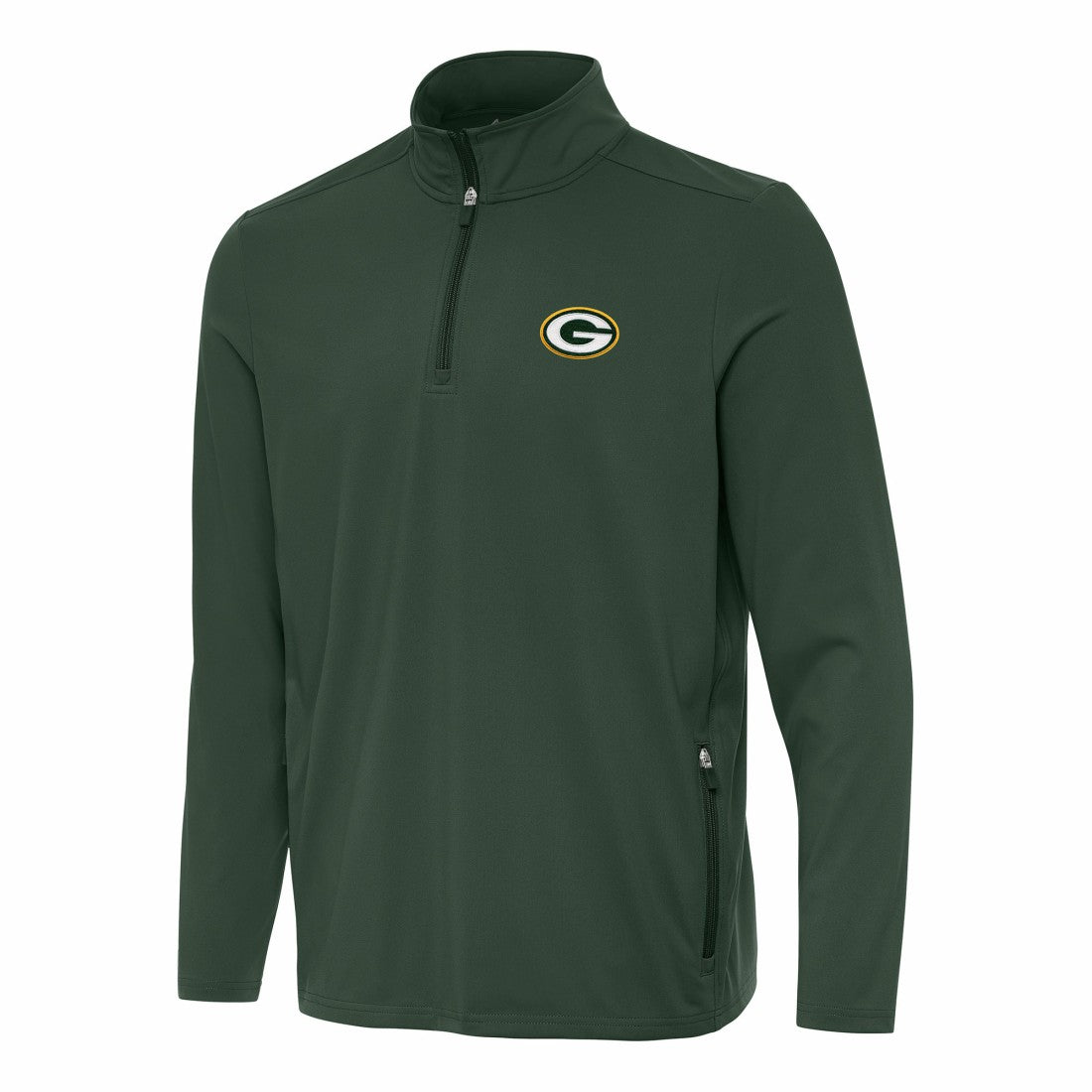 Green Bay Packers Antigua Perilous Quarter-Zip Pullover Top - Green sale