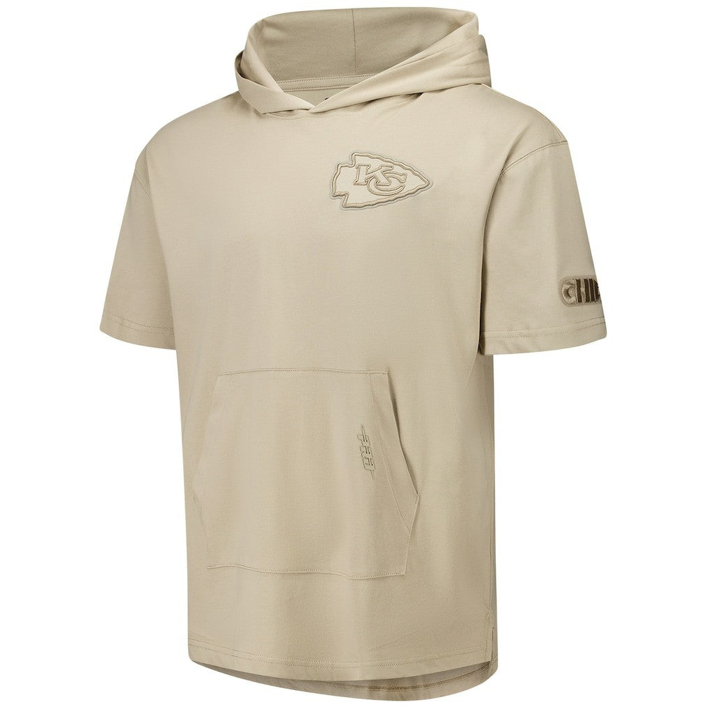 Kansas City Chiefs Pro Standard Neutrals Capsule Short Sleeve Pullover Hoodie - Tan discount