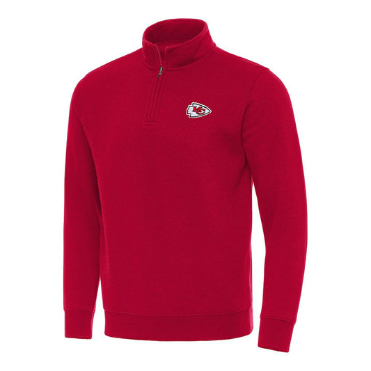 Kansas City Chiefs Antigua Victory Quarter-Zip Pullover Top - Red online