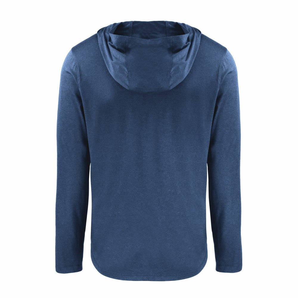 Los Angeles Angels Cutter & Buck Coastline Epic Comfort Eco Recycled Long Sleeve Hoodie T-Shirt - Navy