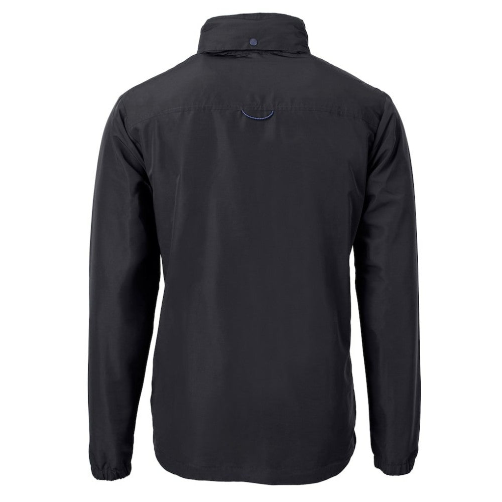 New York Yankees Cutter & Buck Charter Eco Recycled Full-Zip Hoodie Jacket - Black