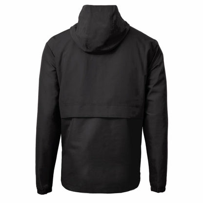 New York Yankees Cutter & Buck Charter Eco Recycled Anorak Half-Zip Hoodie Jacket - Black