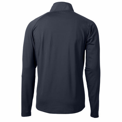 New York Mets Cutter & Buck Adapt Eco Hybrid Raglan DryTec Quarter-Zip Jacket - Navy