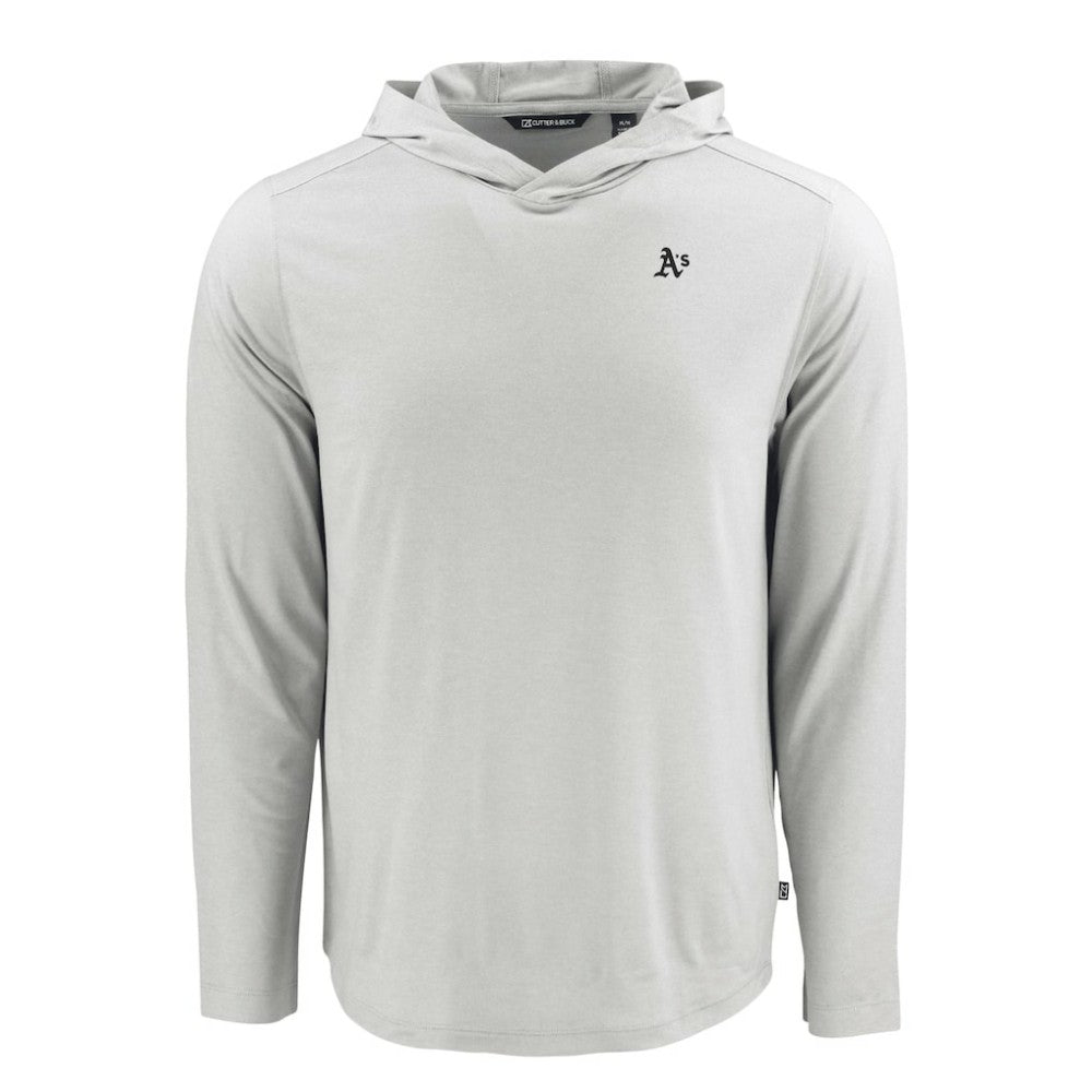 Athletics Cutter & Buck Coastline Epic Comfort Eco Recycled Hoodie T-Shirt - Gray