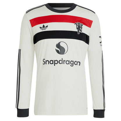 Marcus Rashford Manchester United Originals 2024/25 Third Replica Long Sleeve Jersey - Cream | Adidas online