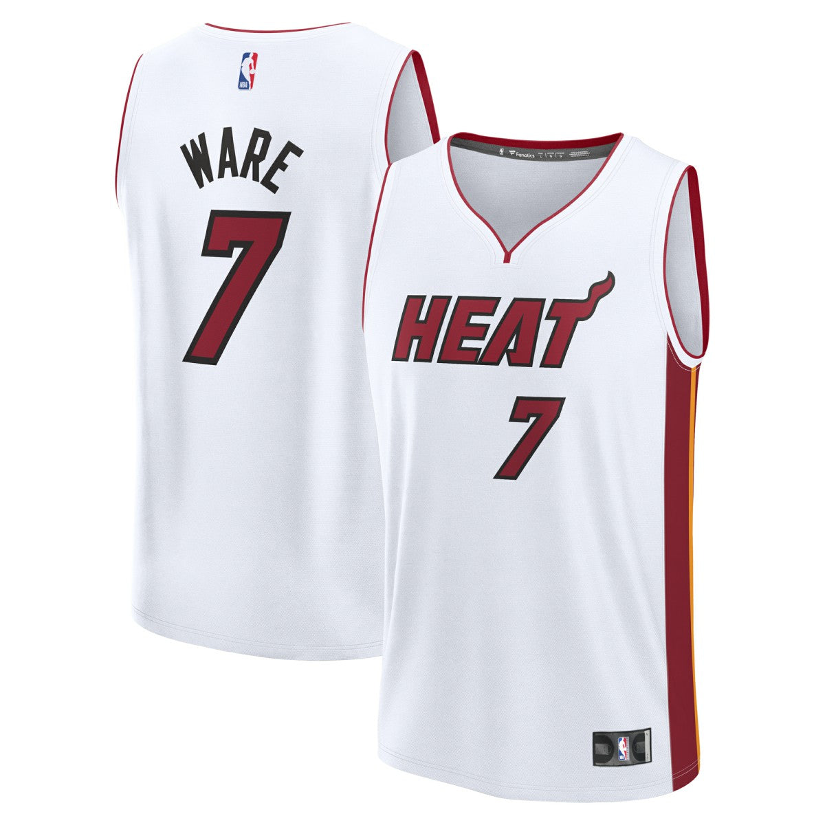 Kel'el Ware Miami Heat Youth Fast Break Replica Player Jersey - Association - White Edition | Fanatics for sale