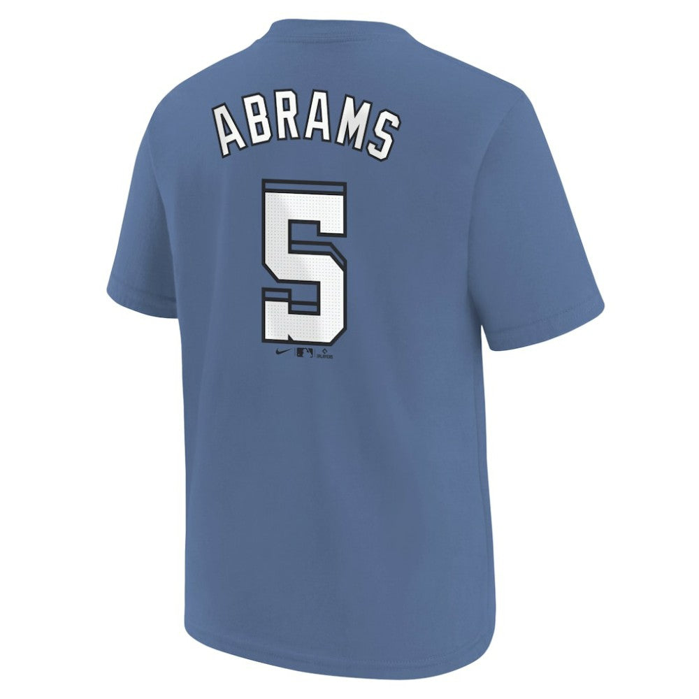 CJ Abrams Washington Nationals Youth Fuse City Connect Name & Number T-Shirt - Blue | Nike