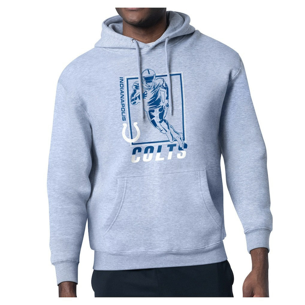 Indianapolis Colts Starter Player Grid Pullover Hoodie - Heather Gray outlet