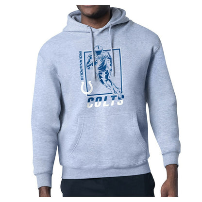 Indianapolis Colts Starter Player Grid Pullover Hoodie - Heather Gray outlet